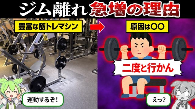 なぜ筋トレ離れが急増してるのか？【ずんだもん】
